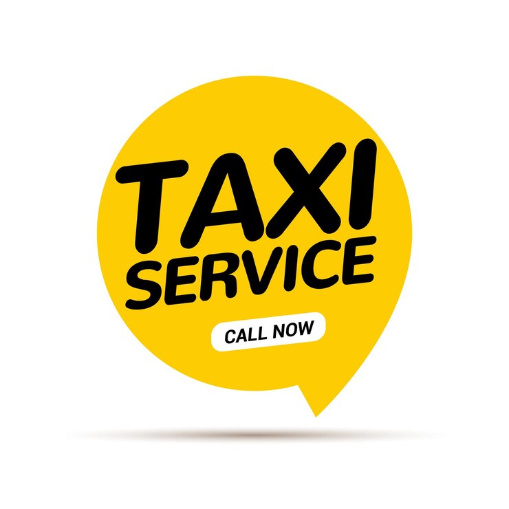 Icône du logo de pinte de service de taxi Broche de concept de carte de service de taxi