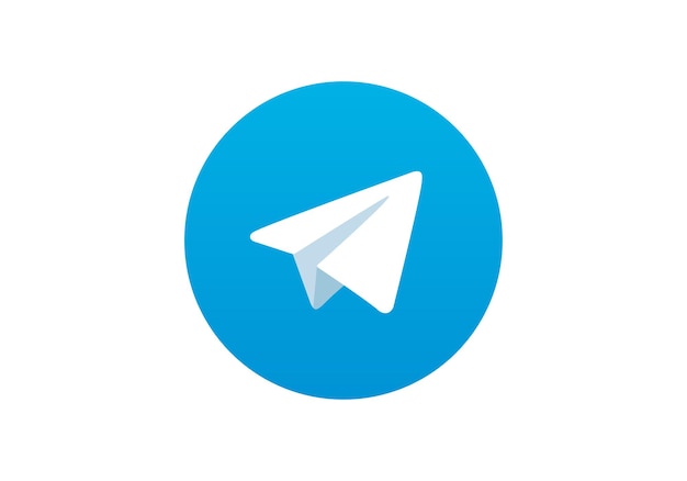 Vecteur icône du logo de telegram logotype réaliste des médias sociaux boutons de médias sociaux sur un fond blanc