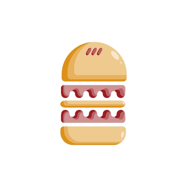 Vecteur icône du logo vectoriel burger