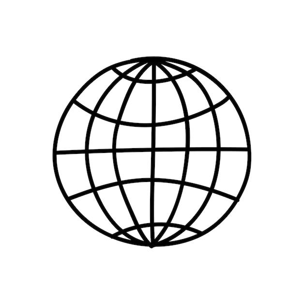 Icône du monde illustration vectorielle dessinés à la main