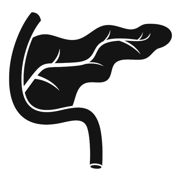 Vecteur icône du pancréas illustration simple de l'icône de vecteur du pancréas pour la conception de sites web isolée sur fond blanc