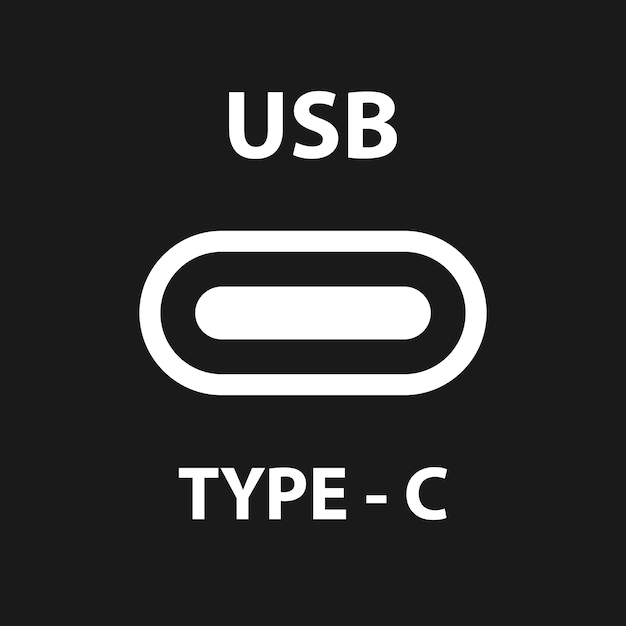 Icône Du Port Usb De Type C