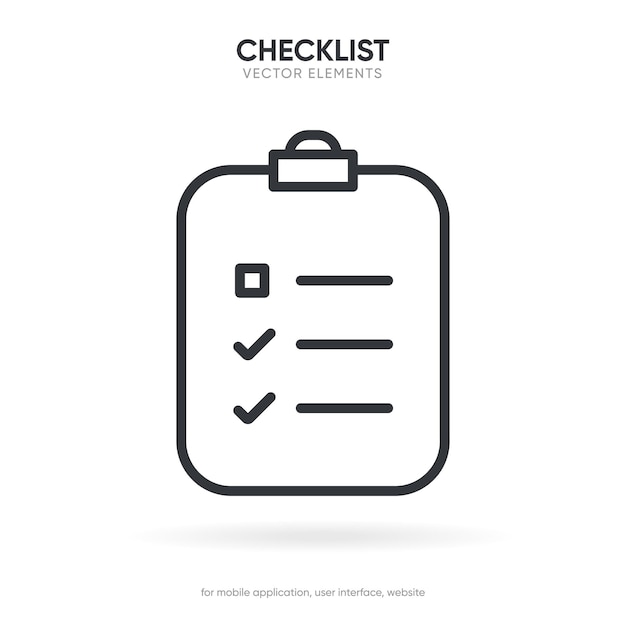 Icône du presse-papiers des tâches Signe de la tâche terminée Icône du document approuvé Projet terminé Signe de coche