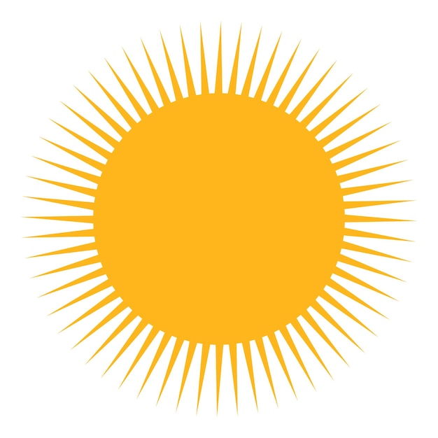 Icône Du Soleil Symbole De Temps Chaud