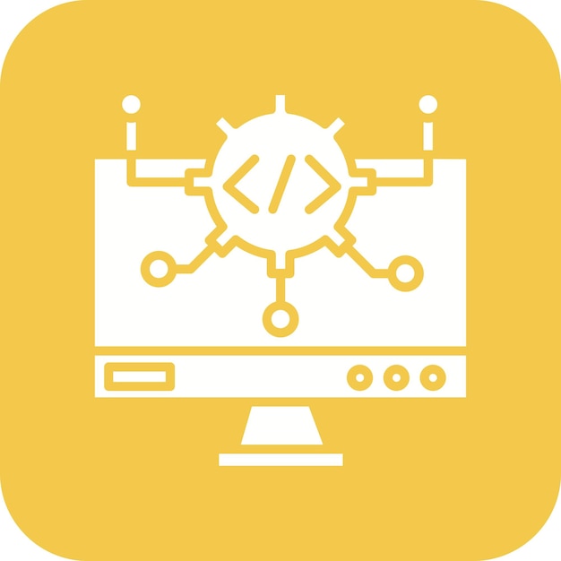 Vecteur l'icône du vecteur d'algorithme peut être utilisée pour le codage et le développement de l'icône