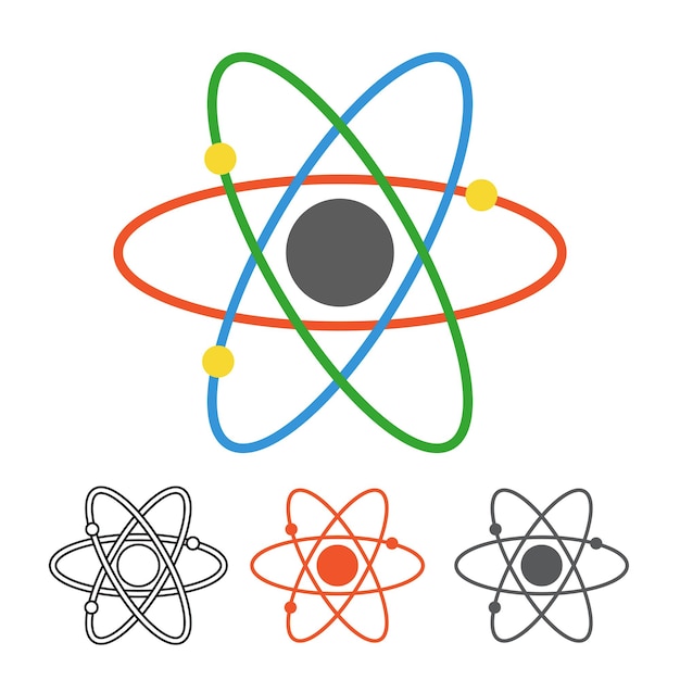 Icône Du Vecteur Atomique