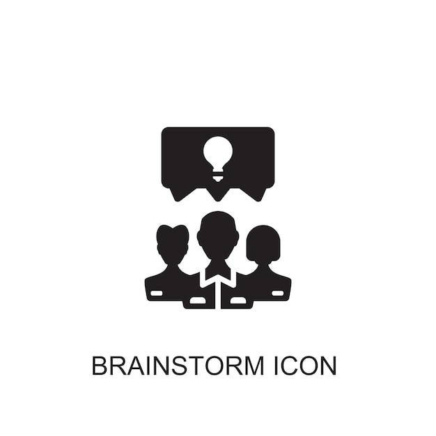 Icône du vecteur de brainstorming