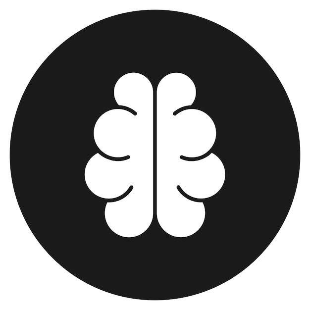 Vecteur l'icône du vecteur cérébral peut être utilisée pour le jeu d'icônes de démarrage d'entreprise