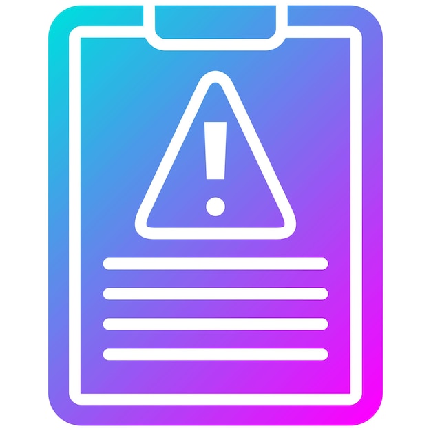 Vecteur l'icône du vecteur de déclaration d'incident peut être utilisée pour l'icône de gestion des risques