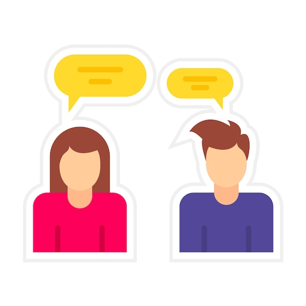 L'icône du vecteur de discussion de groupe peut être utilisée pour le travail à domicile.
