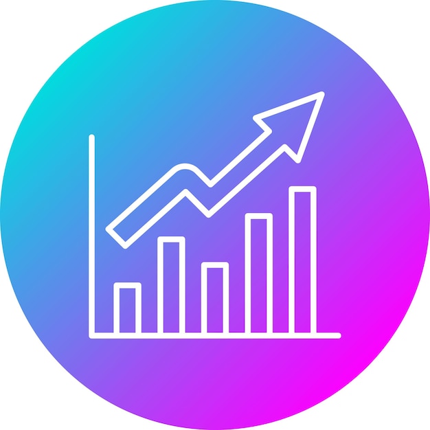 L'icône Du Vecteur Du Diagramme De Croissance Peut être Utilisée Pour L'icône De La Recherche Et De La Science