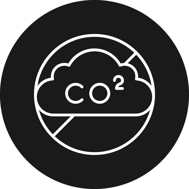 L'icône du vecteur d'émission zéro peut être utilisée pour le jeu d'icônes d'énergie durable