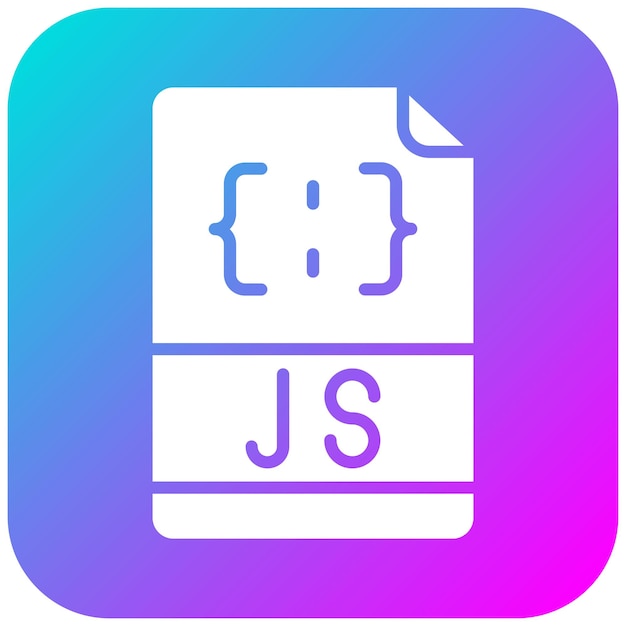 L'icône du vecteur de fichier Javascript peut être utilisée pour le jeu d'icônes de programmation informatique