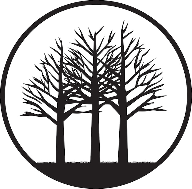 Icône Du Vecteur De Marque Biologique Insigne De La Branche De L'arbre Logo De L'arbre Emblématique