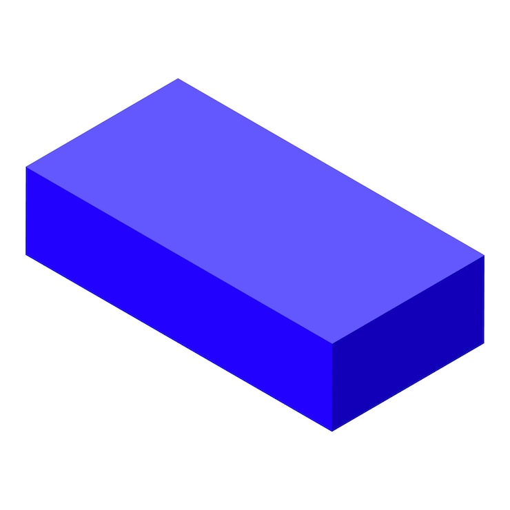 Vecteur icône d'éducation de blocs bleus vecteur isométrique jeu de pièces