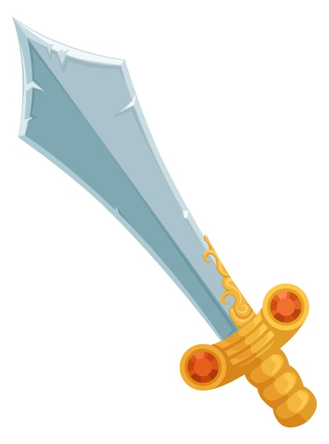 Icône d'épée de fantaisie Arme à lame tranchante de dessin animé