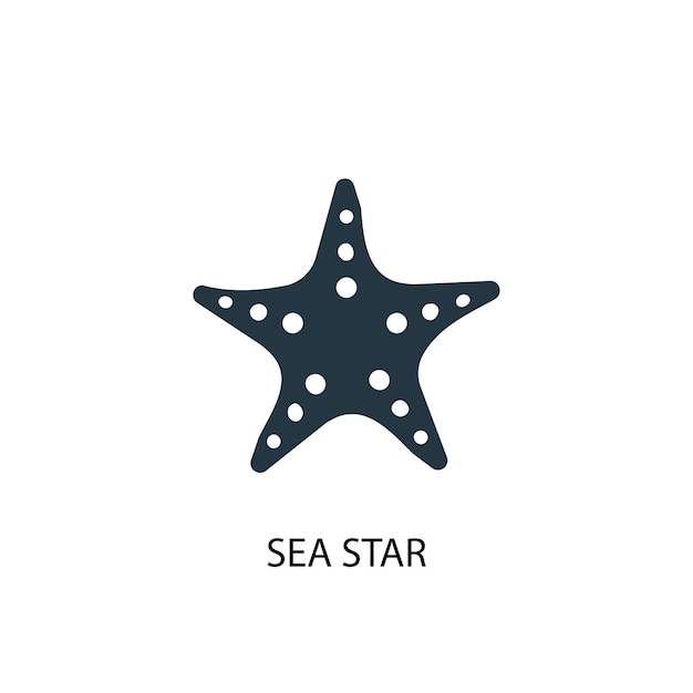 icône étoile de mer. Illustration d'élément simple. conception de symbole de concept d'étoile de mer de la collection Beach. Peut être utilisé pour le web et le mobile.