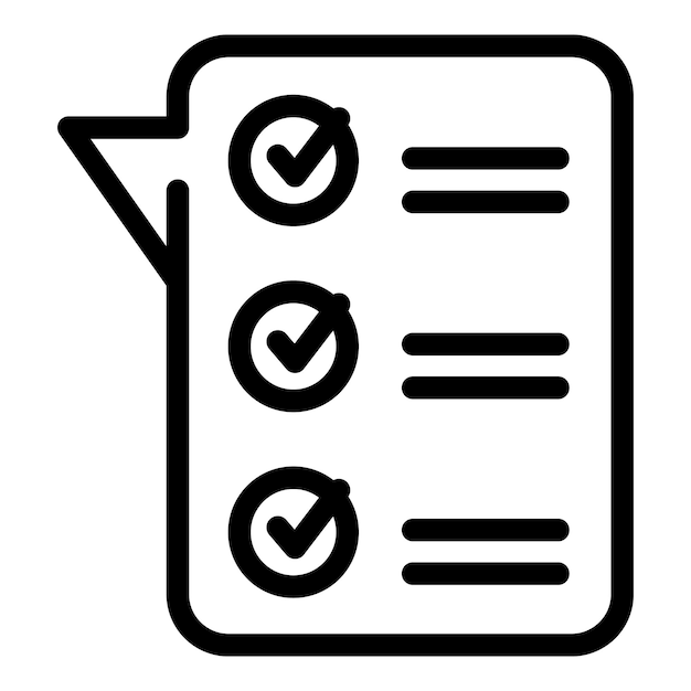 Icône d'examen en ligne Icône vectorielle d'examen en ligne pour la conception de sites Web isolée sur fond blanc