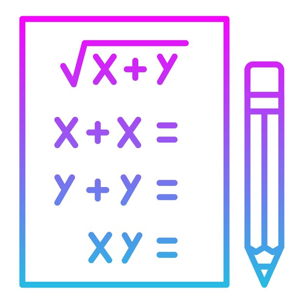 Vecteur icône de l'examen