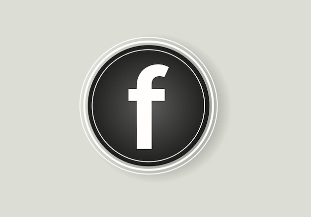 Icône Facebook Imprimée Sur Papier Facebook Est Un Service De Réseautage Social En Ligne