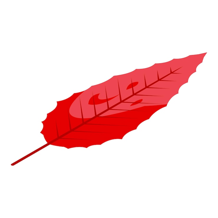 Vecteur icône de feuille en automne isométrique de la feuille en icône de vecteur d'automne pour la conception de sites web isolée sur fond blanc