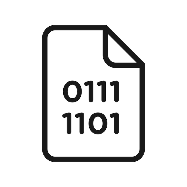 Icône de fichier binaire