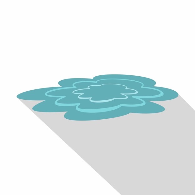 Vecteur icône de flaque d'eau illustration plate de l'icône de vecteur de flaque d'eau pour le web