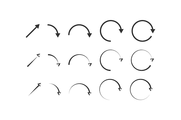 Icône De Flèche De Cercle Flèche Vers Le Haut Illustration Symbole Pointeur Vecteur