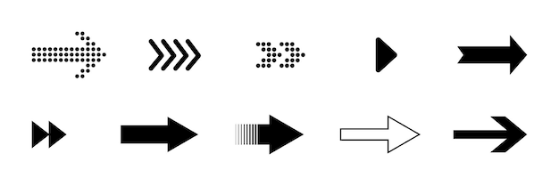 Icône de flèche Ensemble de flèches vectorielles