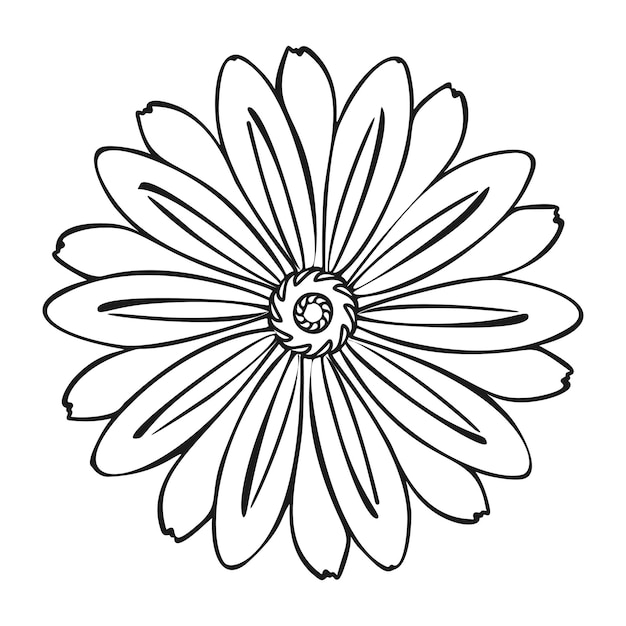 Icône de fleur à base de plantes Illustration simple de l'icône de vecteur de fleur à base de plantes pour la conception de sites Web isolée sur fond blanc