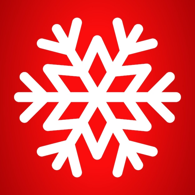Vecteur icône de flocon de neige contour icône de vecteur de flocon de neige pour la conception de sites web