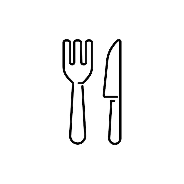 icône de fourchette et de couteau