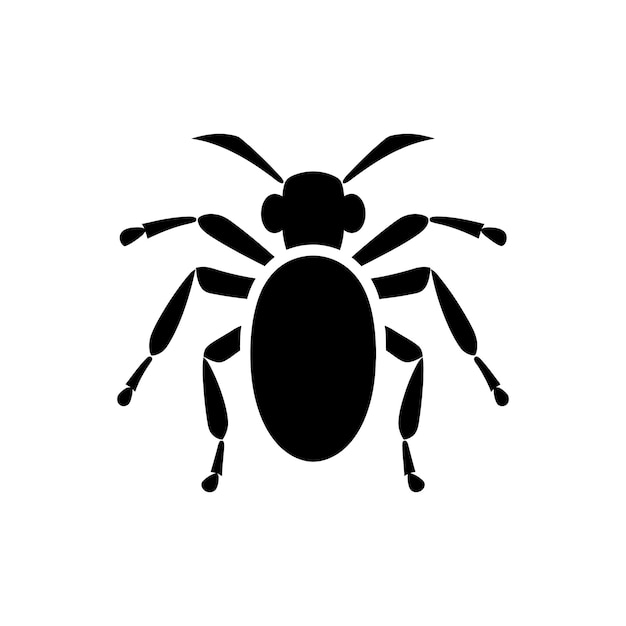 Icône de fourmi sur fond blanc Illustration vectorielle simple