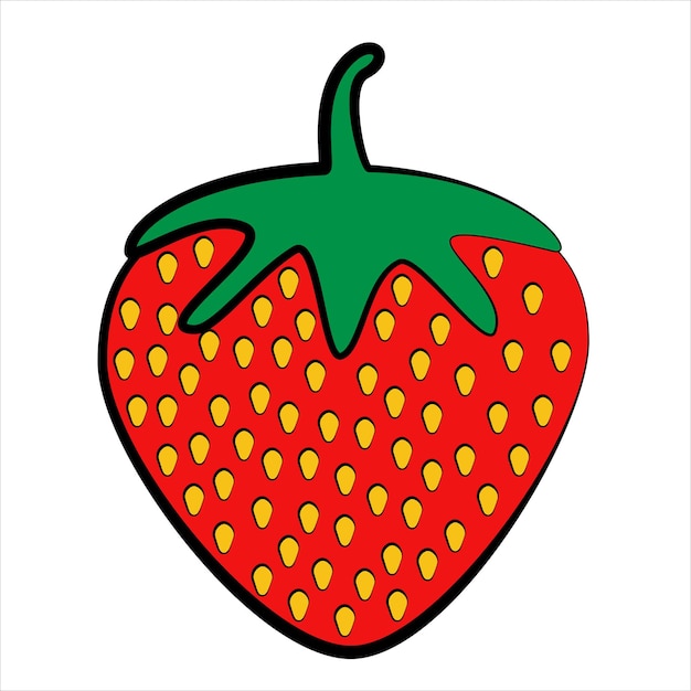 Vecteur icône fraise