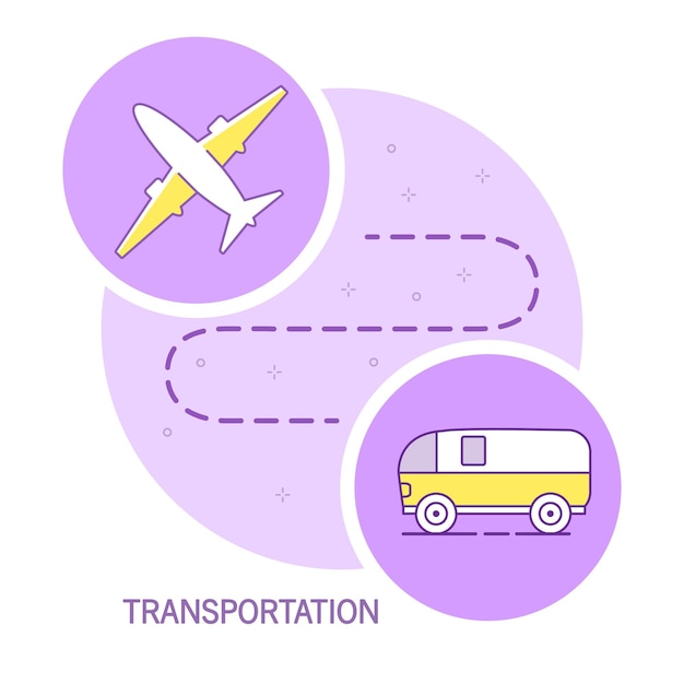 Icône De Fret De Frettransport De Fret Depuis Un Camion Par Avion