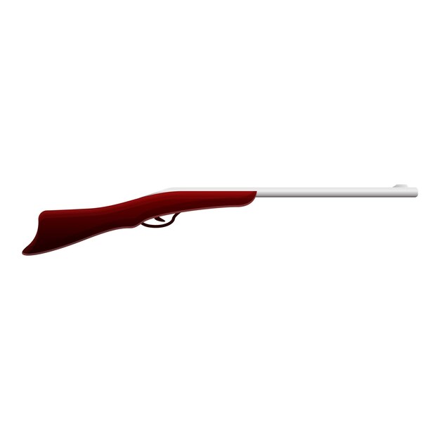 Vecteur icône de fusil de chasse cartoon d'icône vectorielle de rifle de chasse pour la conception web isolée sur fond blanc