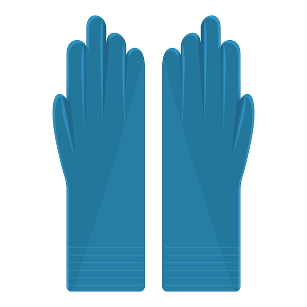 Icône de gants médicaux en latex Icône vectorielle de gants médicales en latex pour la conception de sites Web isolée sur fond blanc
