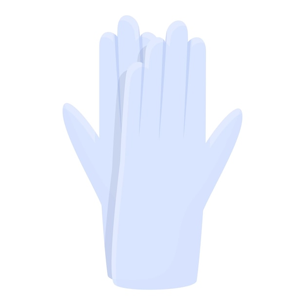 Icône de gants médicaux transparents Icône vectorielle de gants médicales transparents pour la conception de sites Web isolée sur un fond blanc