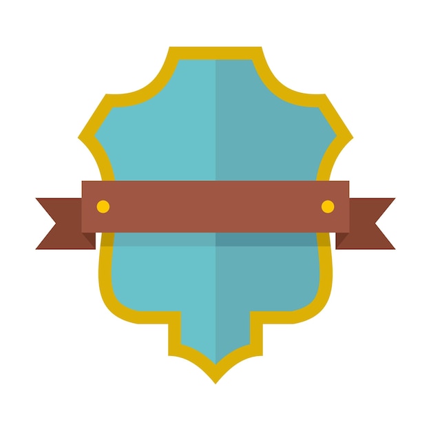 Vecteur icône de gardien de badge illustration plate de l'icône de vecteur de gardien de badge isolée sur fond blanc