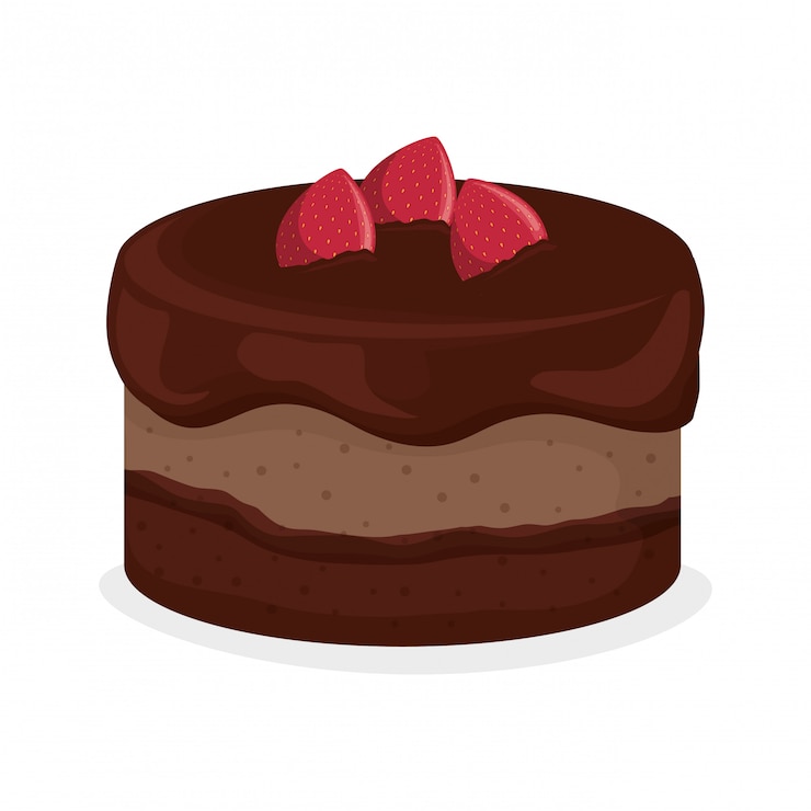 Vecteur icône de gâteau sucré