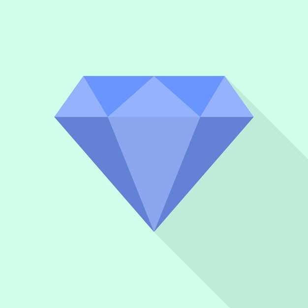 Vecteur icône de gemme illustration plate de l'icône de vecteur de gemme pour la conception de sites web