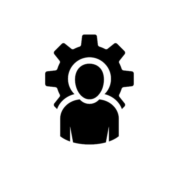 Icône de gestion des employés Icône de gestionnaire de superviseur de chef d'entreprise