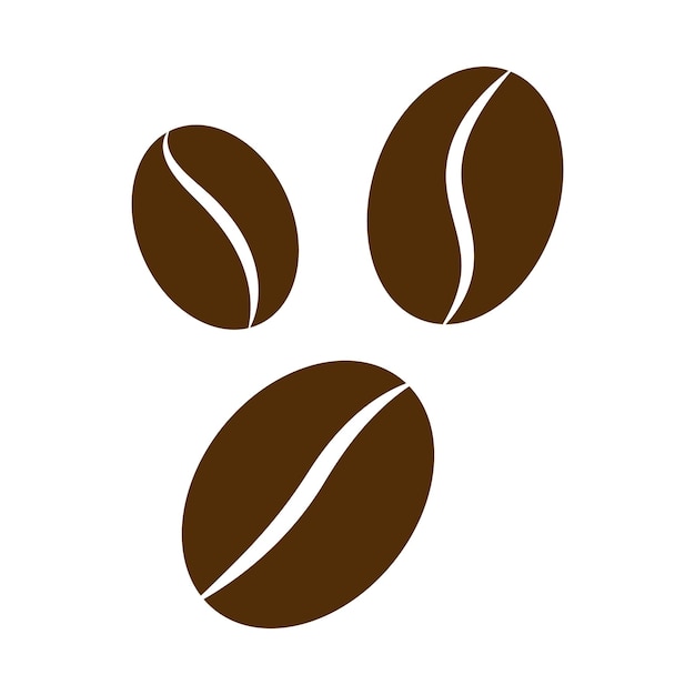 Vecteur icône de grains de café signe vectoriel pour café