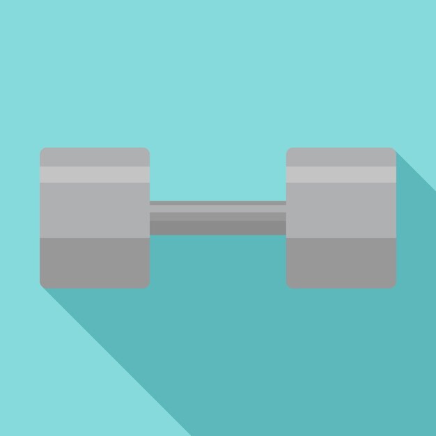 Vecteur icône d'haltère de gym illustration plate de l'icône vectorielle d'haltère de gym pour la conception de sites web