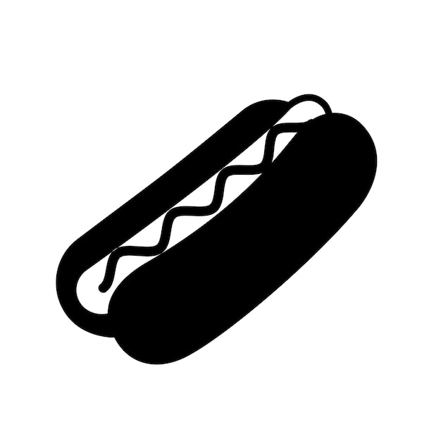 Icône De Hot-dog Dans Un Style Plat