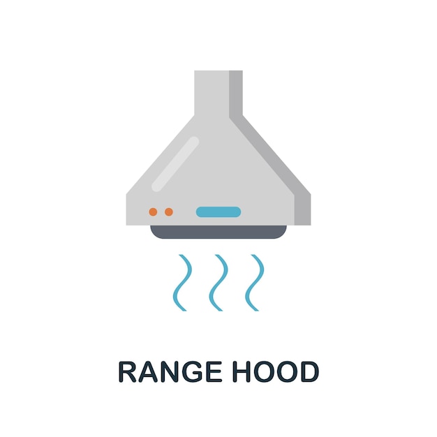 Icône de hotte de cuisine Élément simple de la collection d'appareils de cuisine Icône de hotte de cuisine créative pour l'infographie des modèles de conception Web et plus encore
