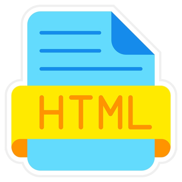 Vecteur icône html