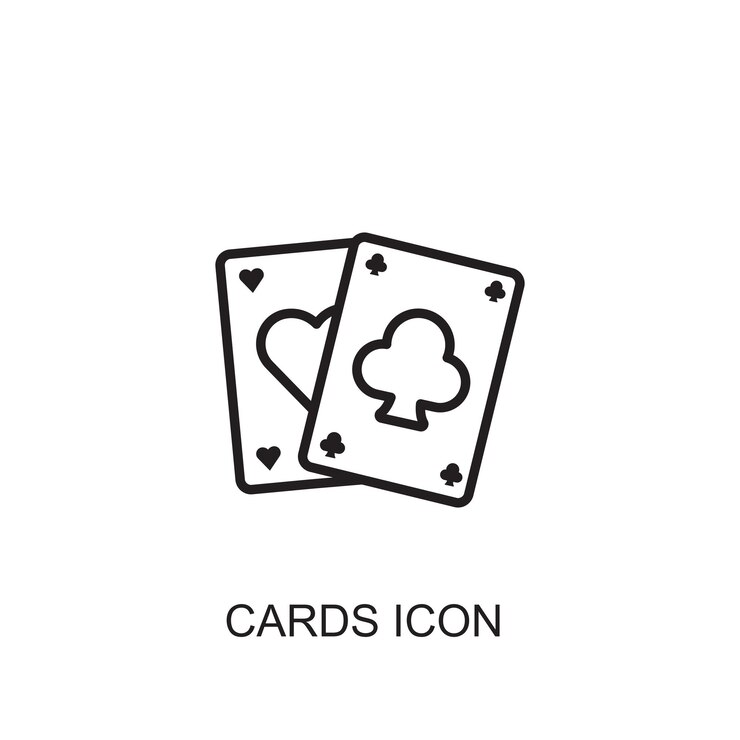 Icône d'icône de vecteur de cartes