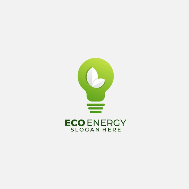 Icône D'illustration Vectorielle De Logo De Conception D'énergie D'ampoule