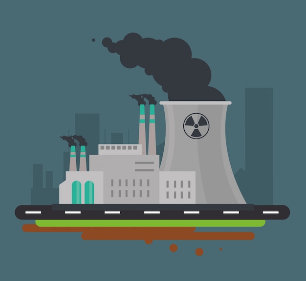 Icône de l&#39;industrie de l&#39;énergie nucléaire